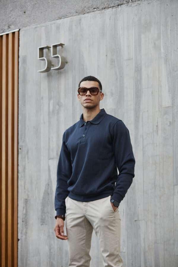 Basic Polo Sweater - Image 3