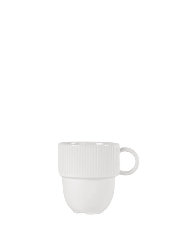Inka-mugg med öra, vit