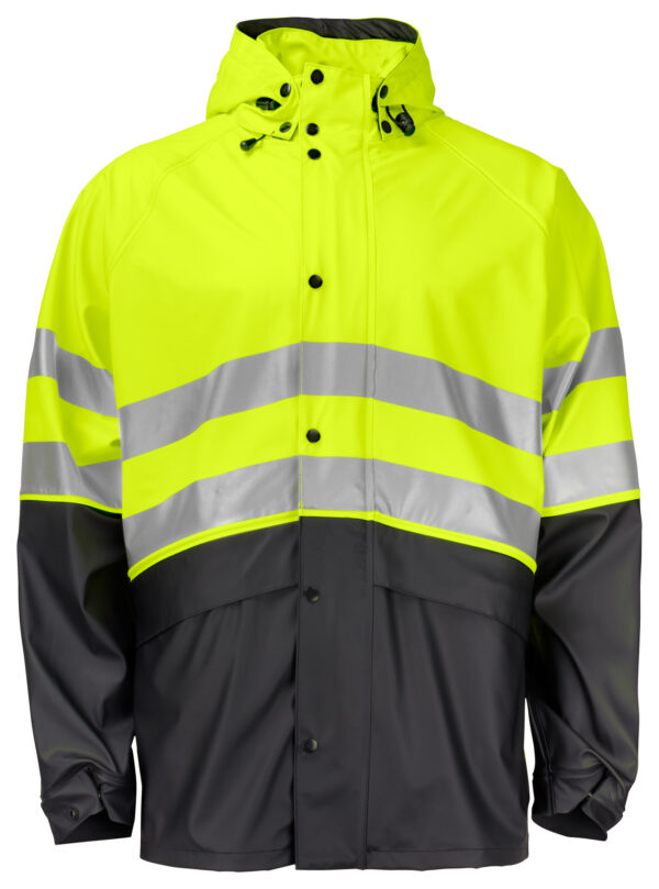 6431 KORT REGNROCK EN ISO 20471 KLASS 3/2