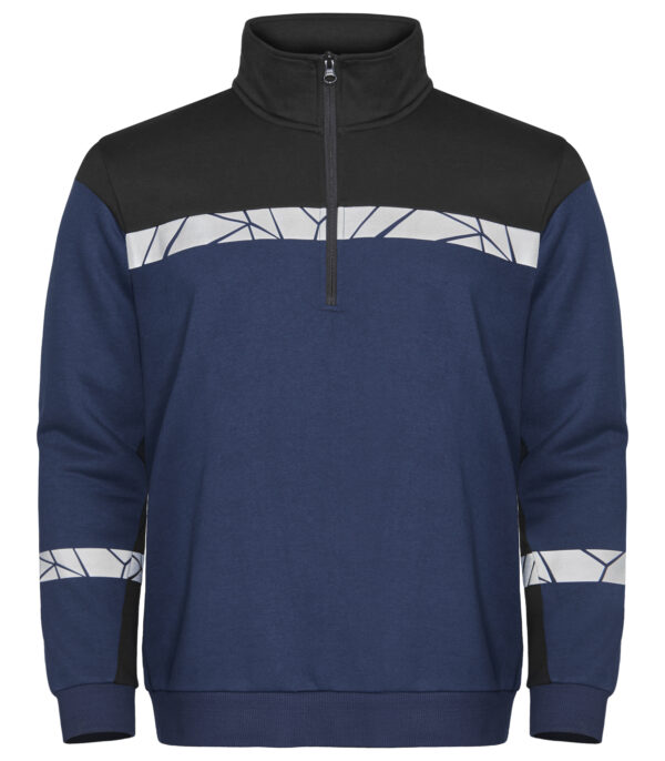 7102 SWEATSHIRT MED HALV DRAGKEDJA 
7102 SWEATSHIRT MED HALV DRAGKEDJA 9910-VIZ