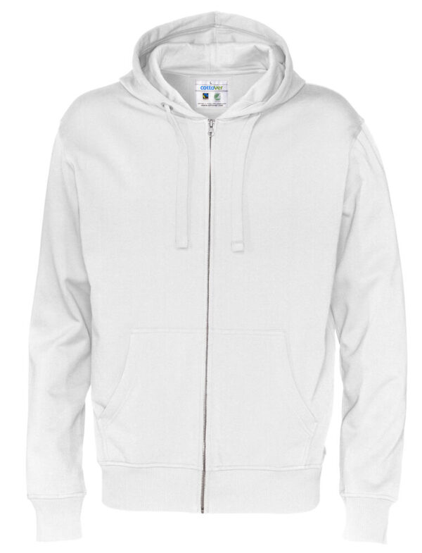 Sweatshirt med huva och dragkedja